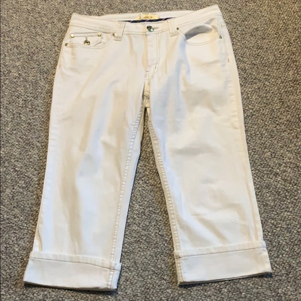 US Polo white Capri jeans